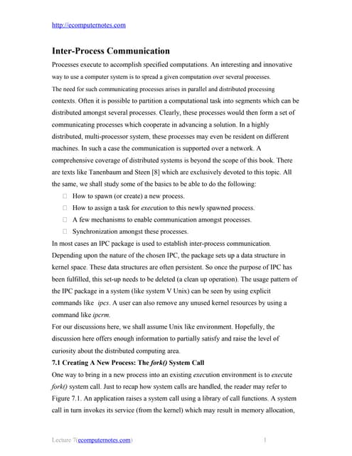 computer notes - Inter process communication