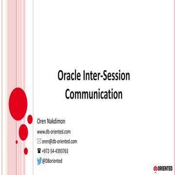 Oracle Inter-Session Communication