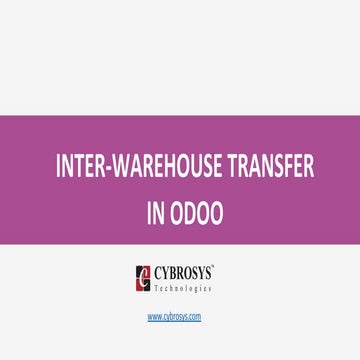 Inter warehouse transfer in odoo