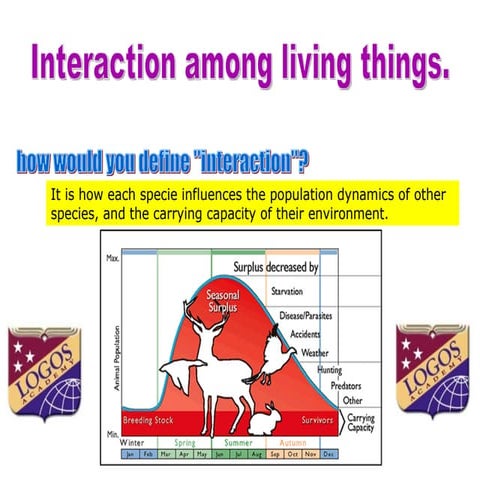 Interaction among living things