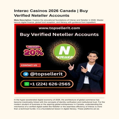 Mastering Verified Digital Wallets: Interac & Neteller in Canada 2026 | PDF
