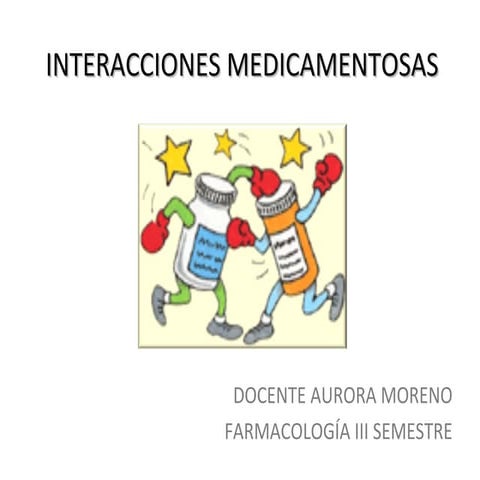 Interacciones medicamentosas