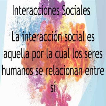 Interaccionismo Simbólico y la Interacción Social en el Comportamiento ...