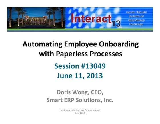 Automating Employee Onboarding with Paperless Processes