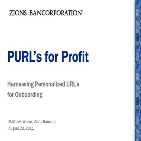 PURL's for Profit