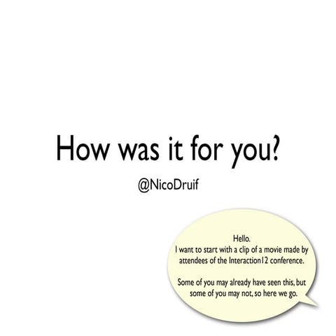 Interaction12 Redux Nico Druif