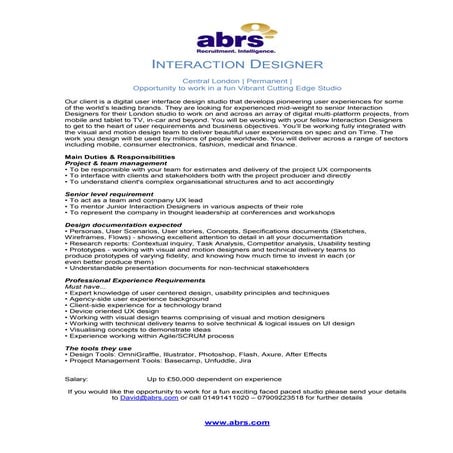 Interaction Designer