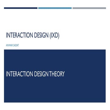 Interaction design introduction | PPT