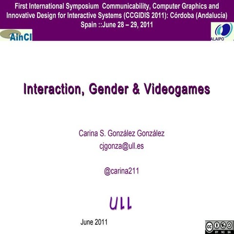 Interaction, gender and videogames