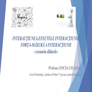 Interactiunea corpurilor