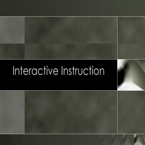 Interactive Instruction