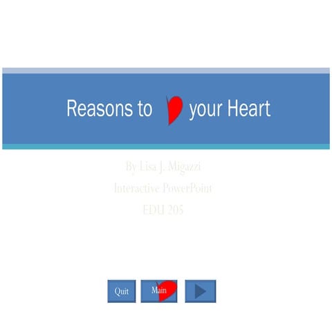 Interactive Powerpoint on the Heart
