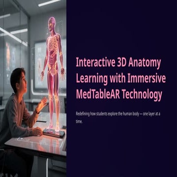 Interactive 3D Anatomy Learning with Immersive MedTableAR Technology ...