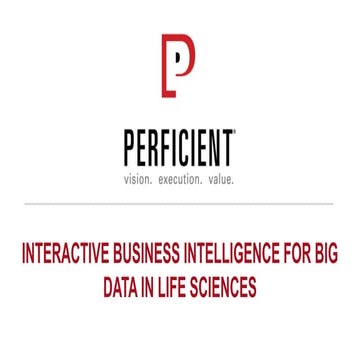 Interactive Business Intelligence for Big Data in Life Sciences