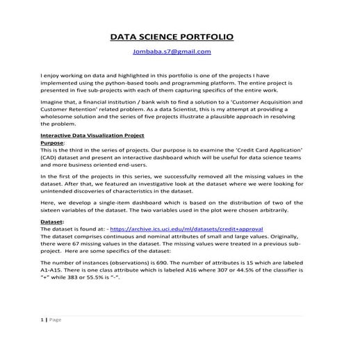 Interactive data visualization project | PDF