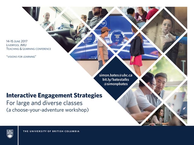 Interactive engagement strategies for large classes