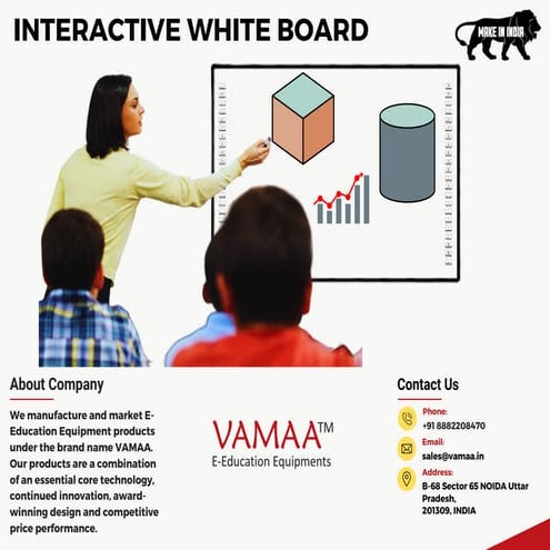 Interactive Infrared Whiteboard | VAMAA | Leading Smart Whiteboard ...