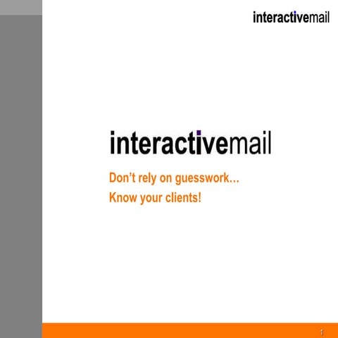 Interactive Dm - Direct mail