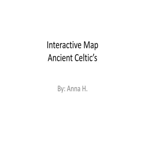 Ancient Celts Interactive Map