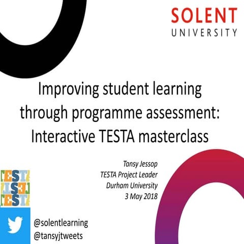 Improving student learning through programme assessment
