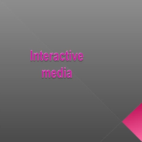 Interactive media by fateha