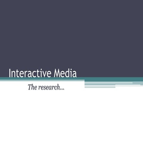 Interactive Media Guide