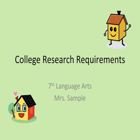 Interactive Ppt  College Research Requirements