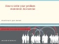 Phd dissertation problem statement