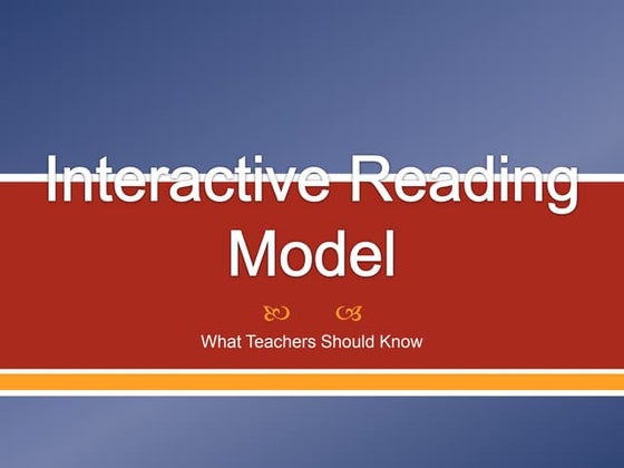 5 stages of reading process | PPT
