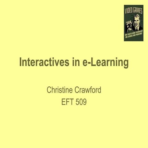 Interactives In E Learning