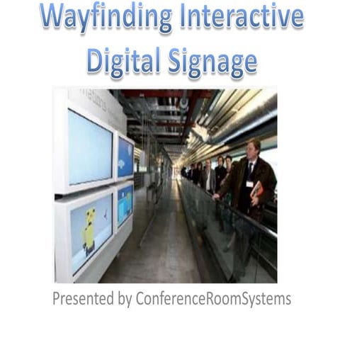Interactive Way Finding Digital Signage