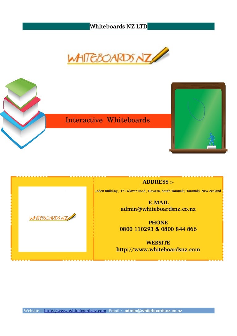 Interactive whiteboards