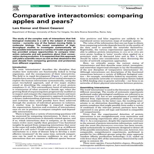interactome file to share in the field of omics