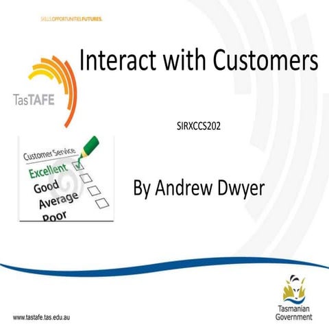 Interact with customers   sirxccs202