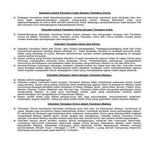 Interaksi antara tamadun