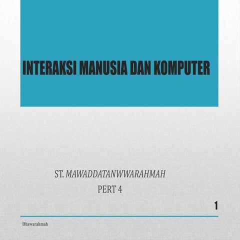Interaksi manusia dan komputer (dha4)