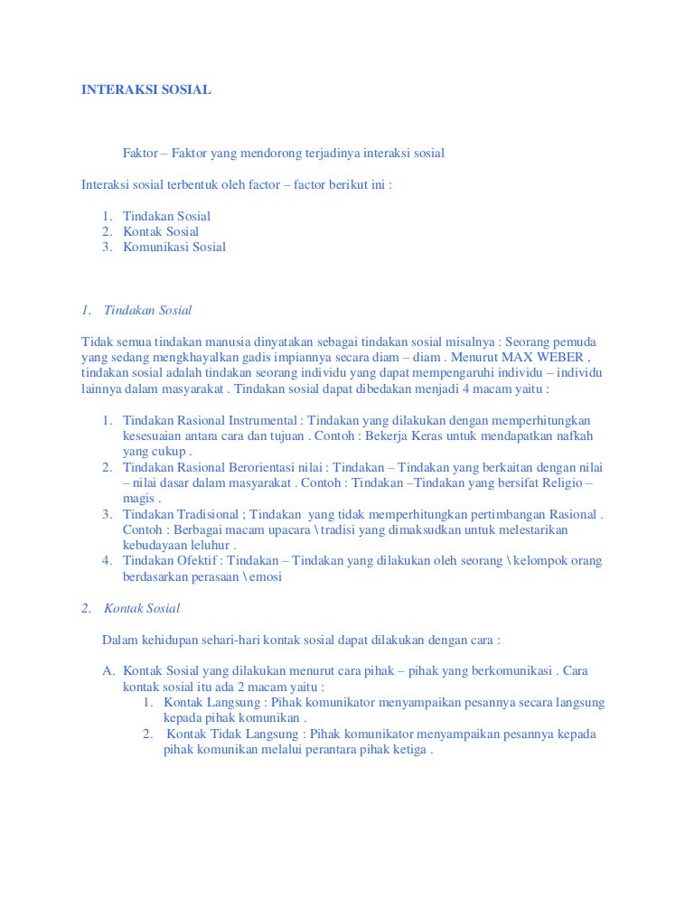 Interaksi Sosial