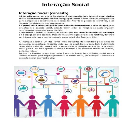 Interação social | DOCX