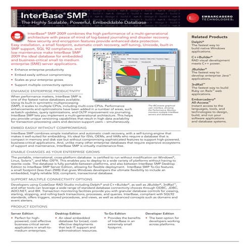 Embedded Database Technology | Interbase From Embarcadero Technologies