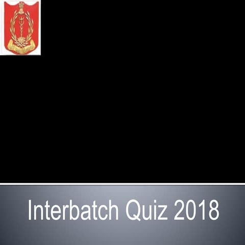 AFMC Interbatch Quiz 2018