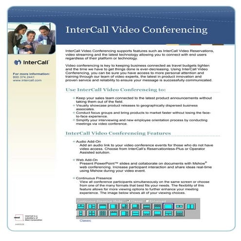 InterCall Video Conferencing