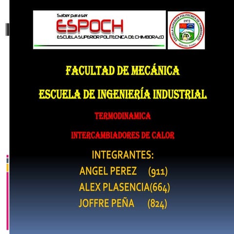 Intercambiadores de calor