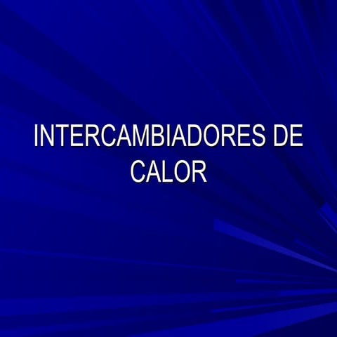 Intercambiadores de calor