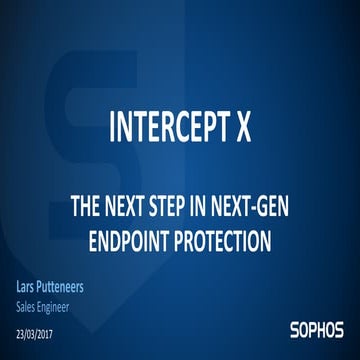 Taking the battle to Ransomware with Sophos Intercept X