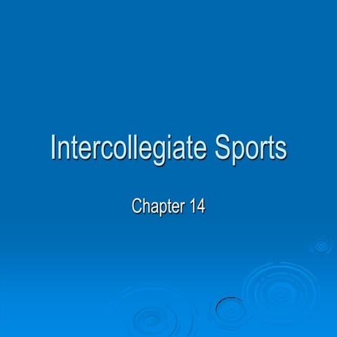 Intercollegiate Sports (2004)