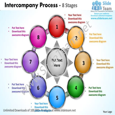 Intercompany process 8 stages powerpoint templates 0712