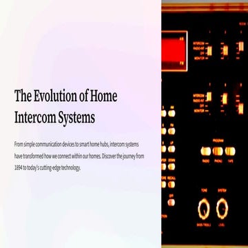 Intercom Replacement Solutions by Intrasonic Technology | PDF