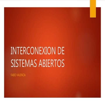 Interconexion de sistemas abiertos