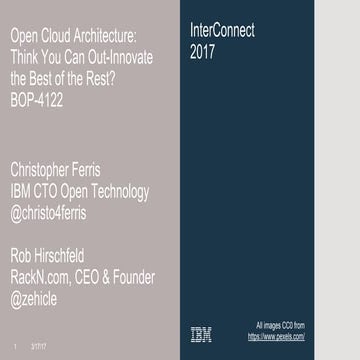 IBM Interconnect: Think you can Out Innovate Open Source