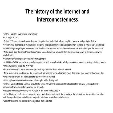 Interconnectedness Presentation